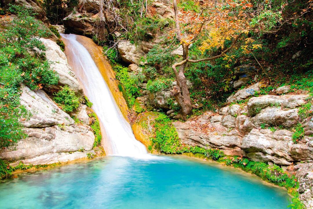 Neda waterfall, Peloponnese, Greece
