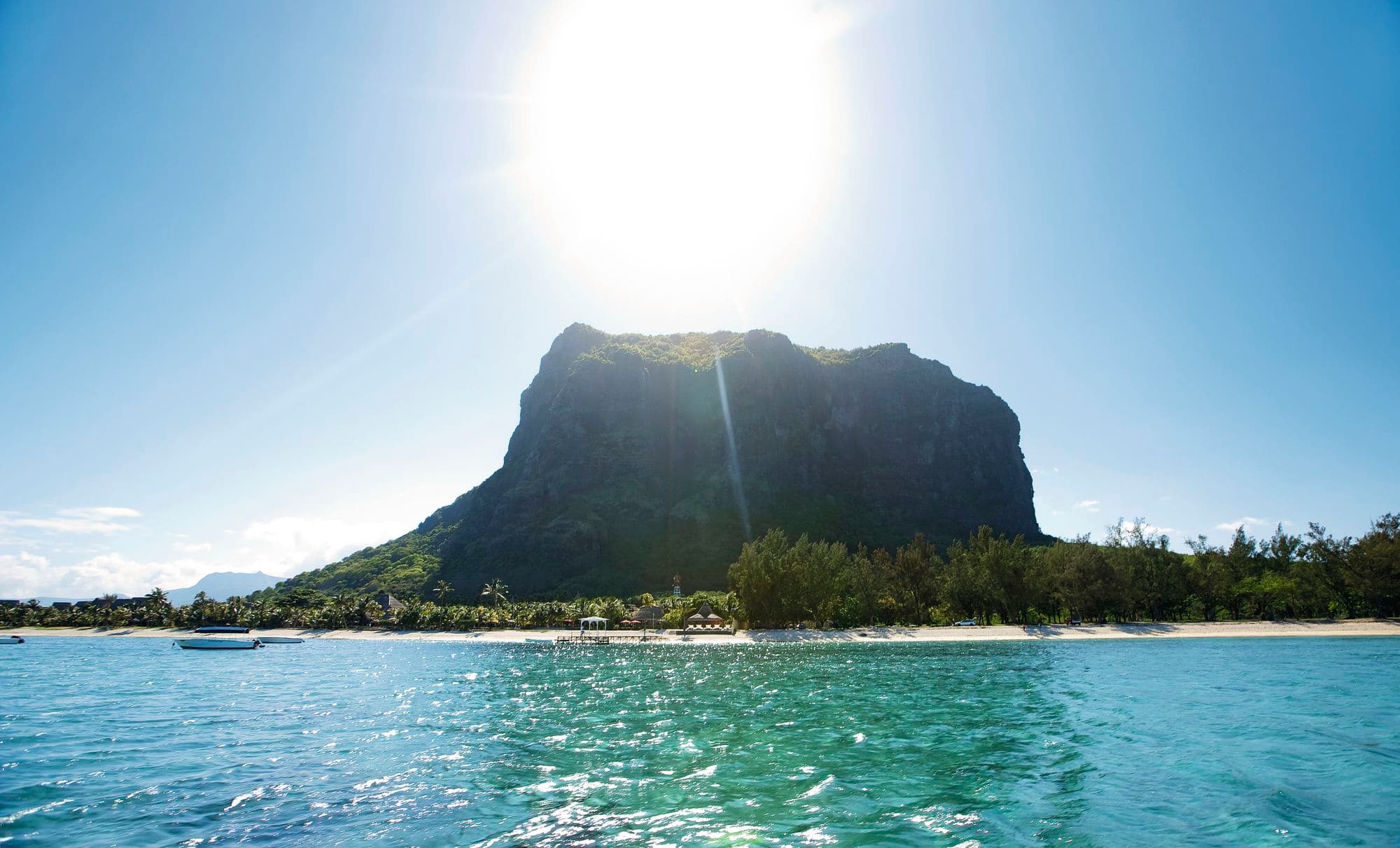 A view of Mauritius Island.