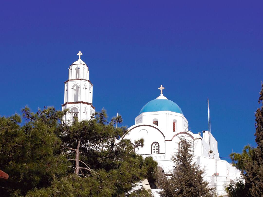 A Greek Orthodox church, Pyrgos