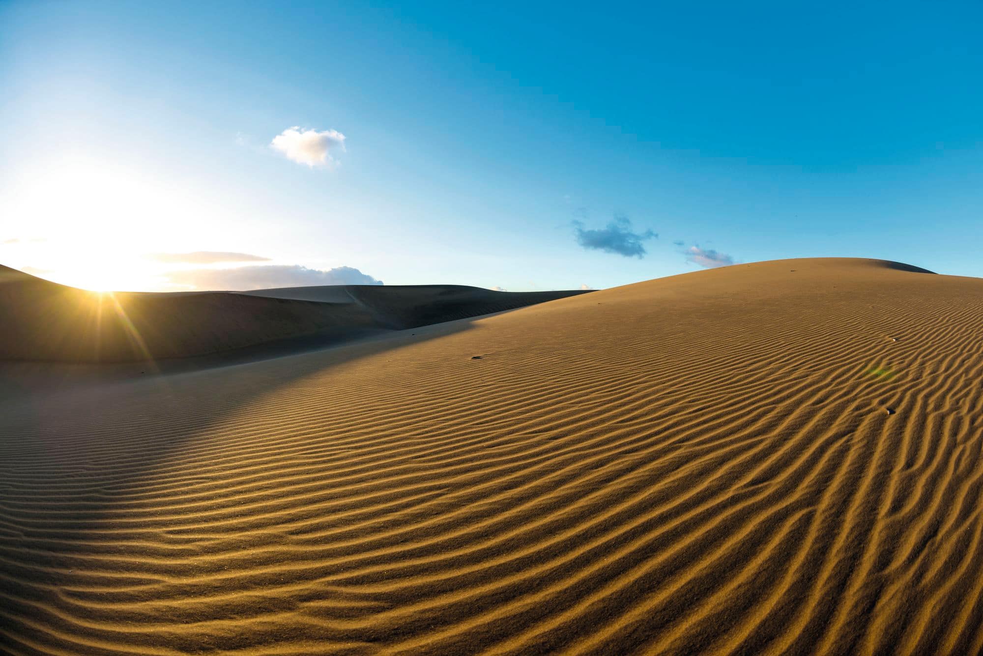 Maspalomas sand dunes.