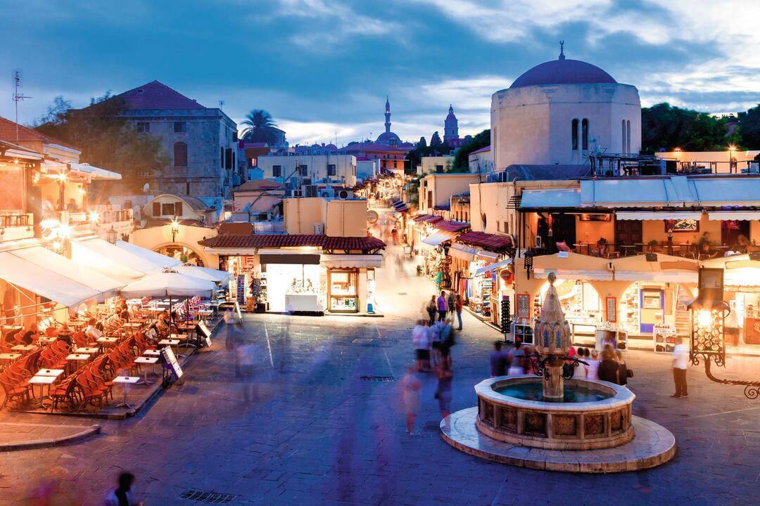 Hippocrates square, Rhodes Town, Rhodes