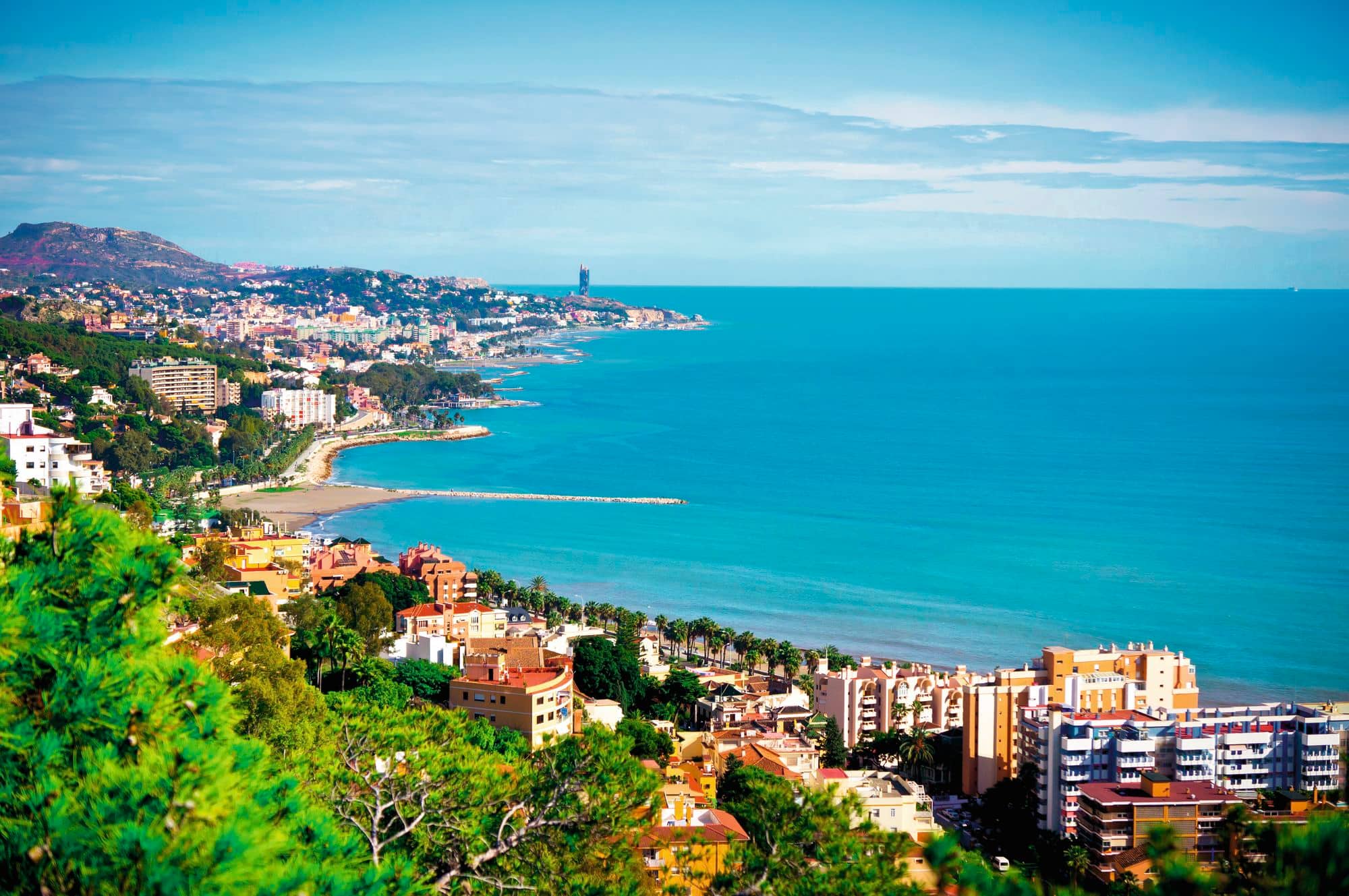  A aerial view of coastline.