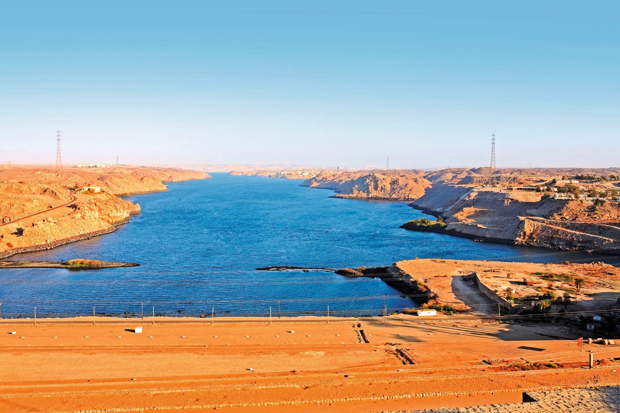 Aswan High Dam, Egypt.