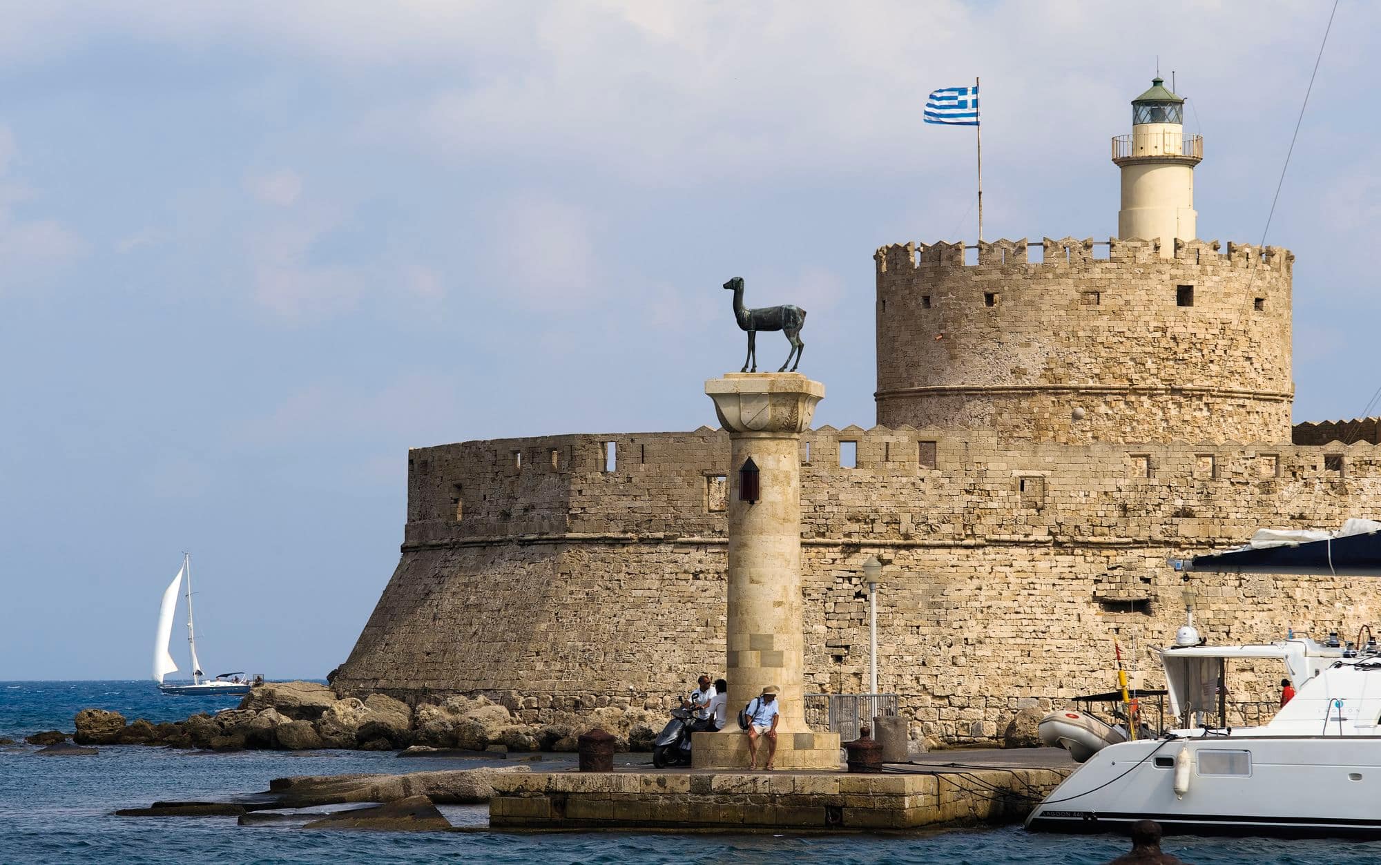 St Nicholas Fortress, Mandraki Harbour, Rhodes Town