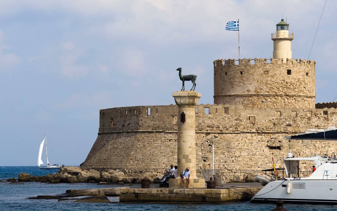 St Nicholas Fortress, Mandraki Harbour, Rhodes Town