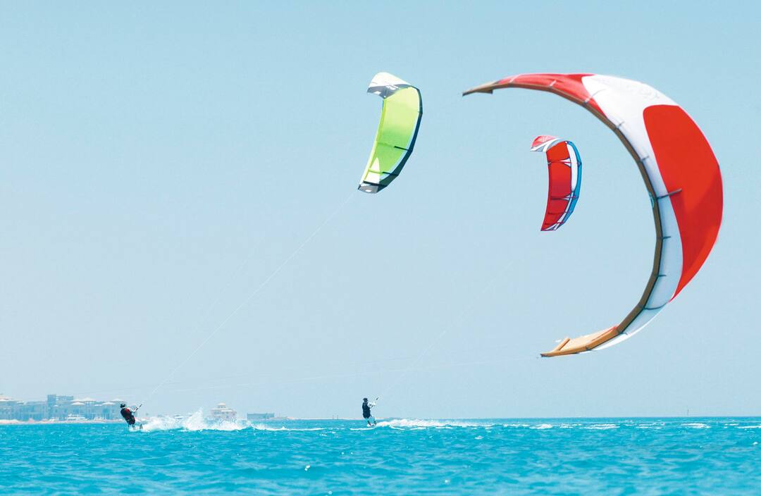 Kite boarding