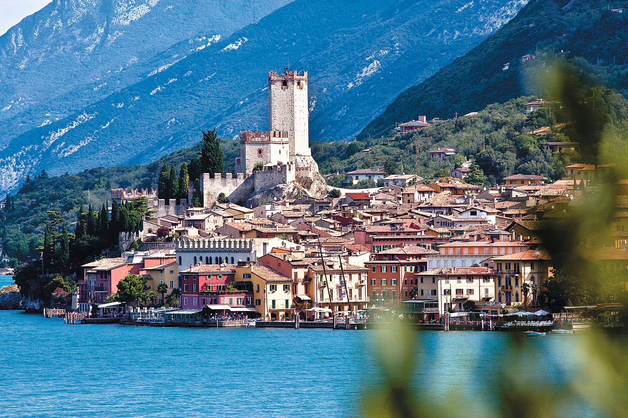 A view of Malcesine Castle, Italy