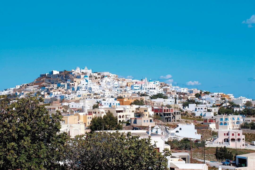 Pyrgos on the hilltop, Santorini