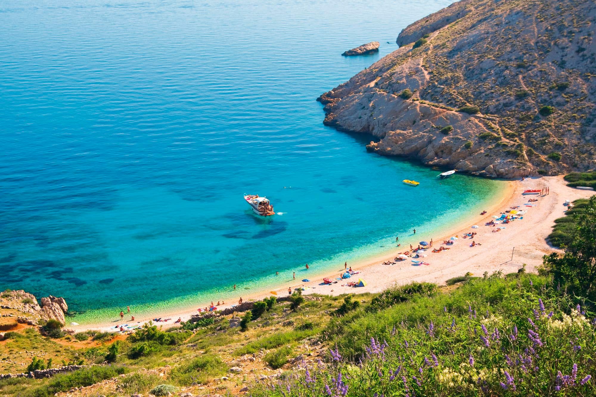 Baska Beach, Krk Island, Croatia