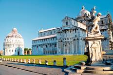 The Statue of Angels on Square of Miracles, Pisa, Italy