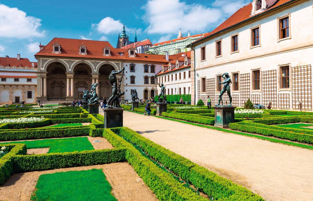 Valdstejnska Garden & Prague Castle, Prague, Czech Republic