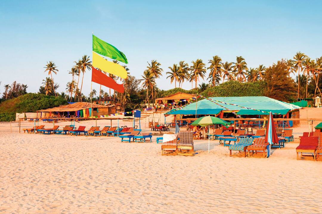 Beach restaurant, North Goa