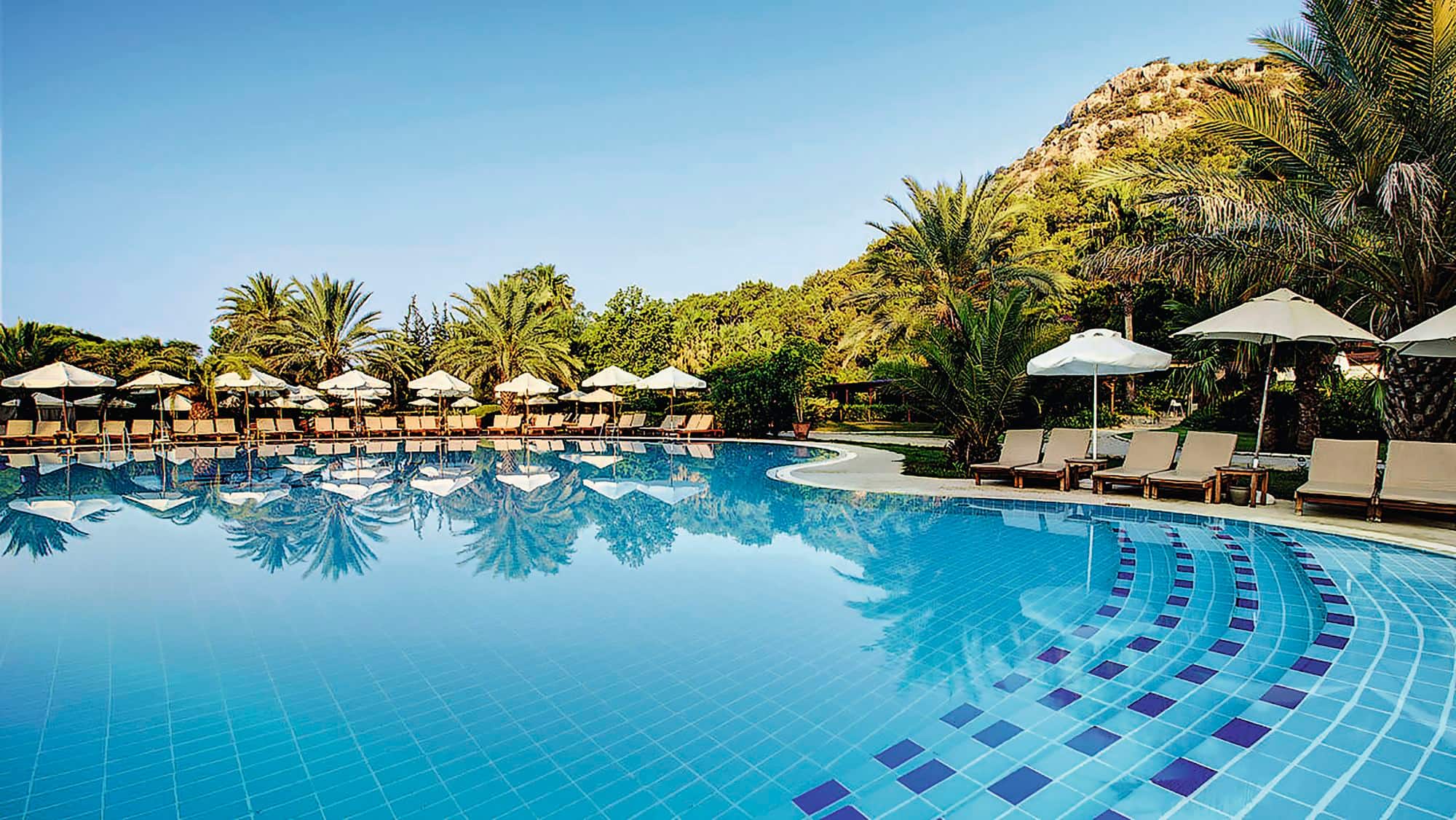 A palm-fringed pool at  TUI MAGIC LIFE Sarigerme.