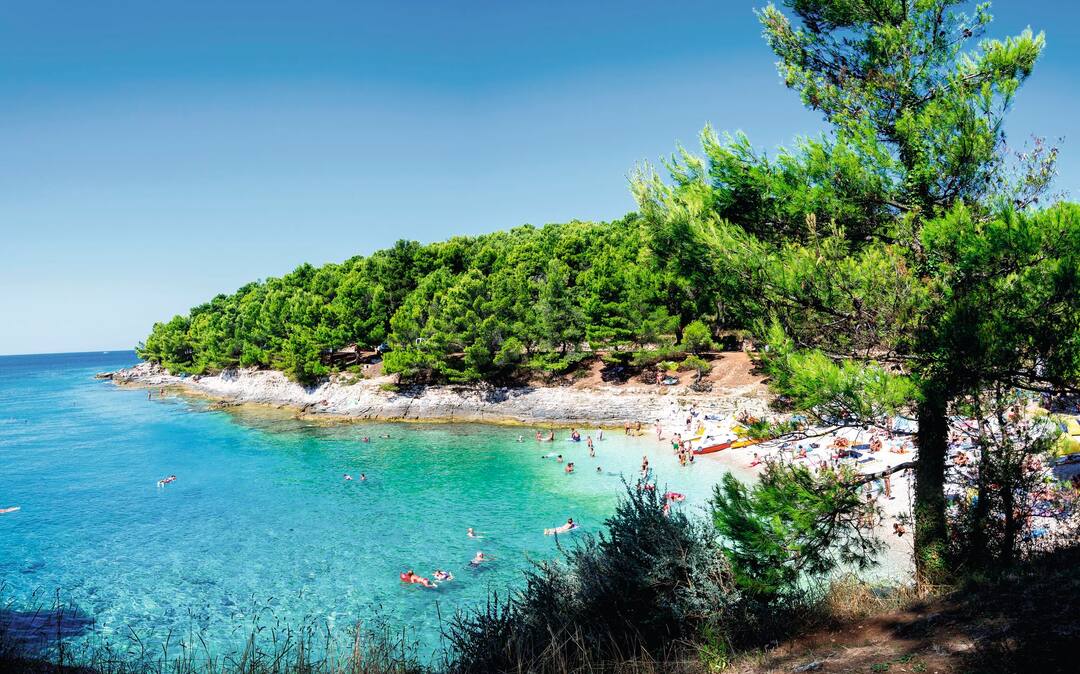 Beach in Pula, Croatia