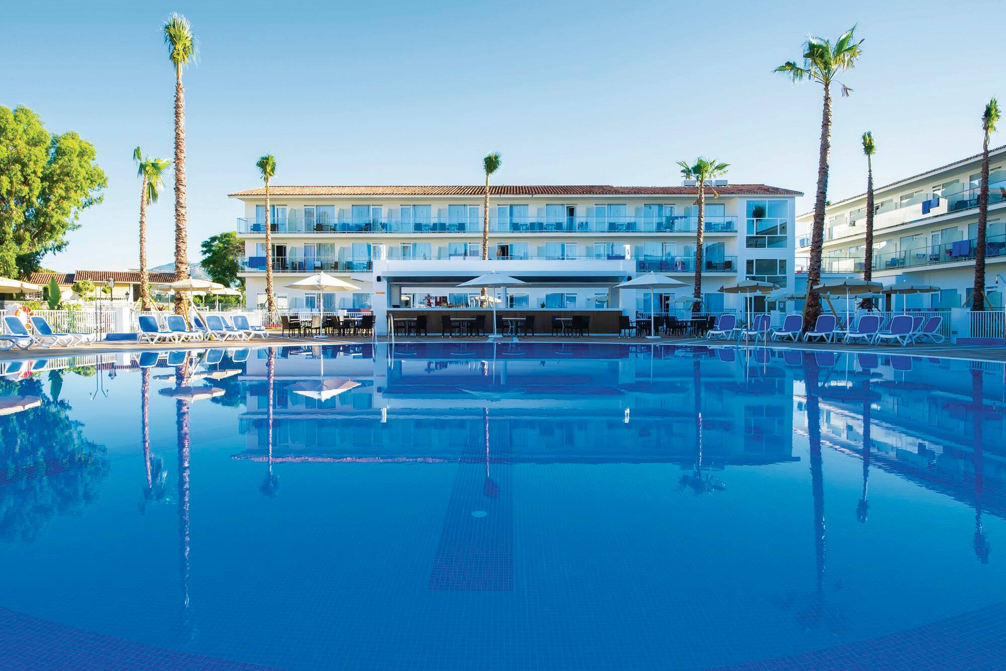 A view of a pool at Globales Playa Estepona, Spain.