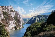 Danube river near the Serbian city of Donji Milanovac