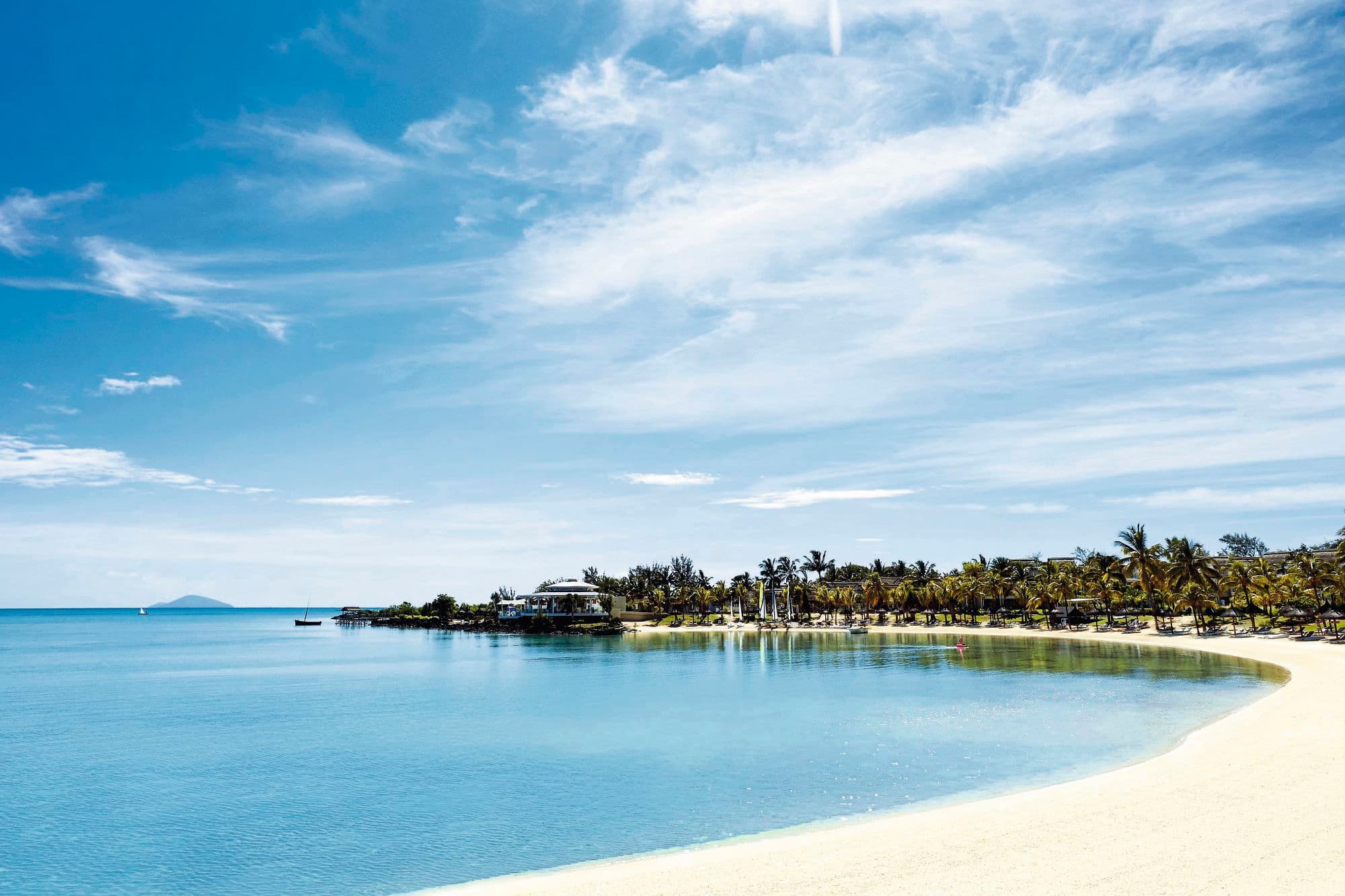 A sandy beach at LUX Grande Gaube.