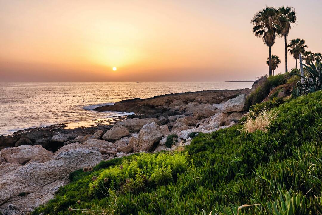 Sunset in Kissonerga, Paphos, Cyprus