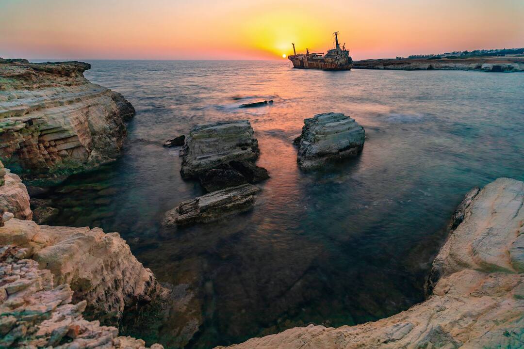 Shipwreck, Edro 3, Seacaves, Pathos, Cyprus