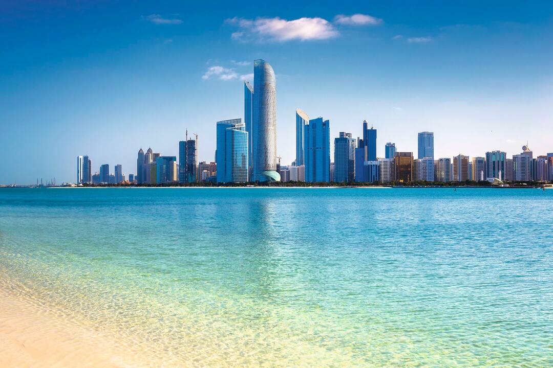 Abu Dhabi skyline, United Arab Emirates