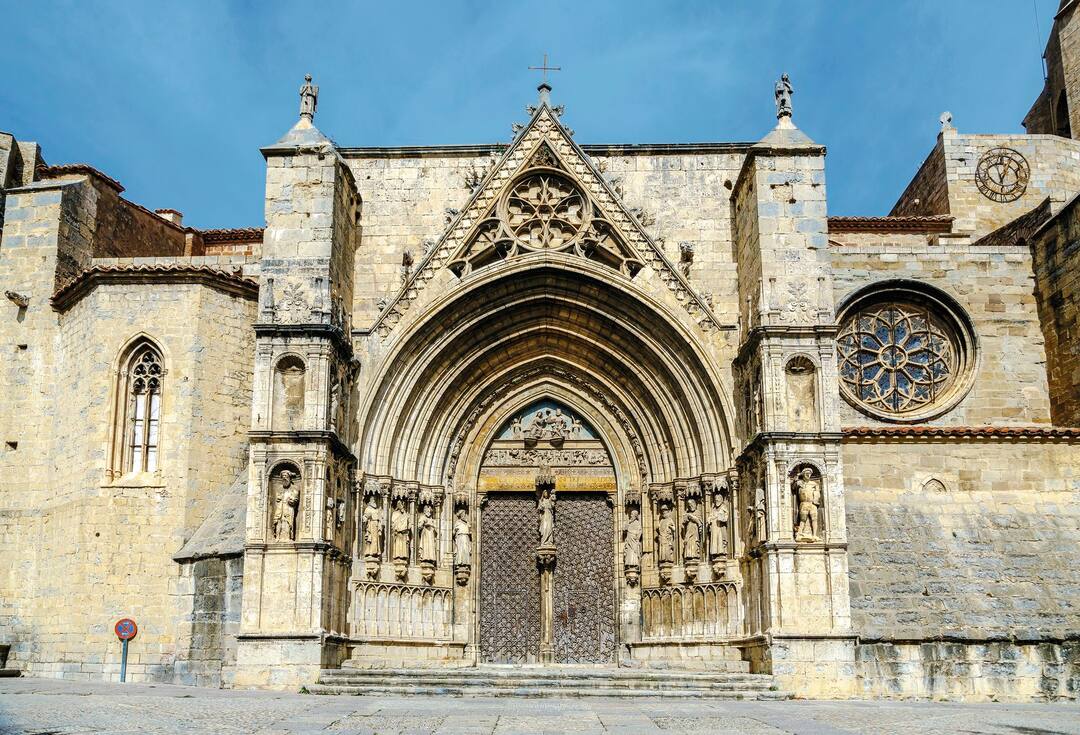 The Church of Santa Maria la Mayor, Morella, Castellon