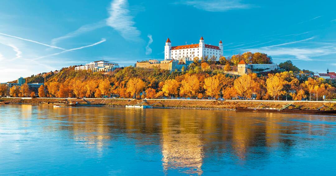 Bratislava castle and Danube river, Bratislava