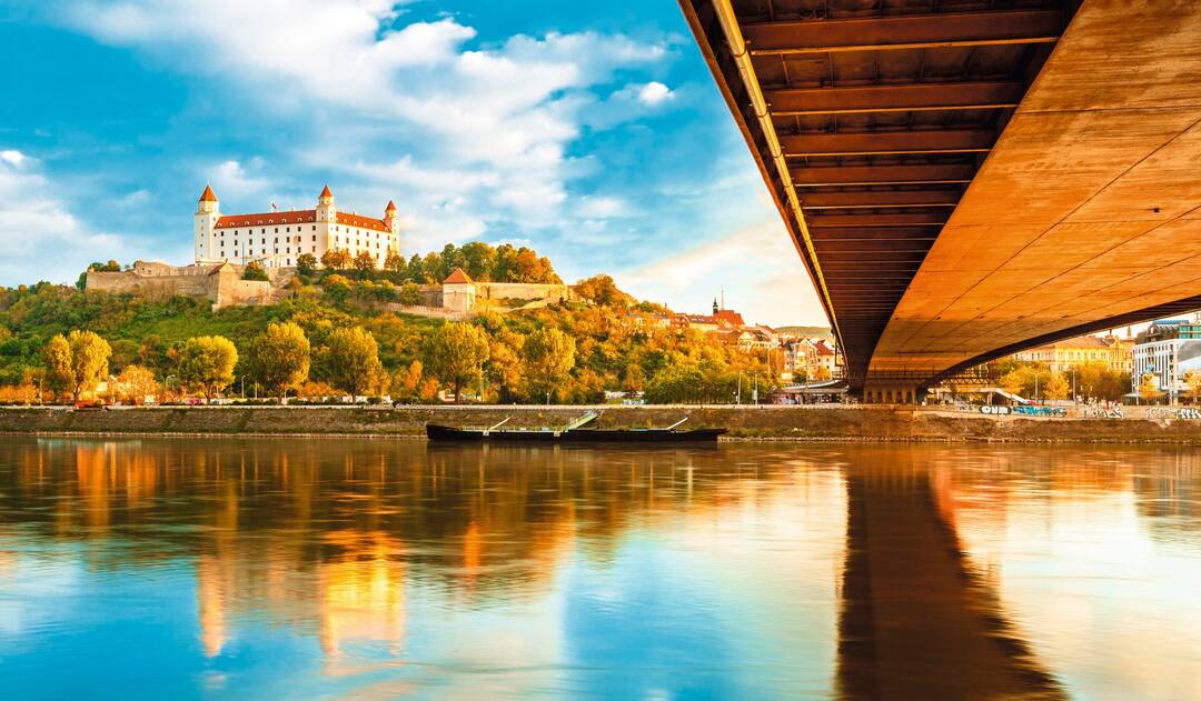 UFO bridge, Bratislava, Slovakia