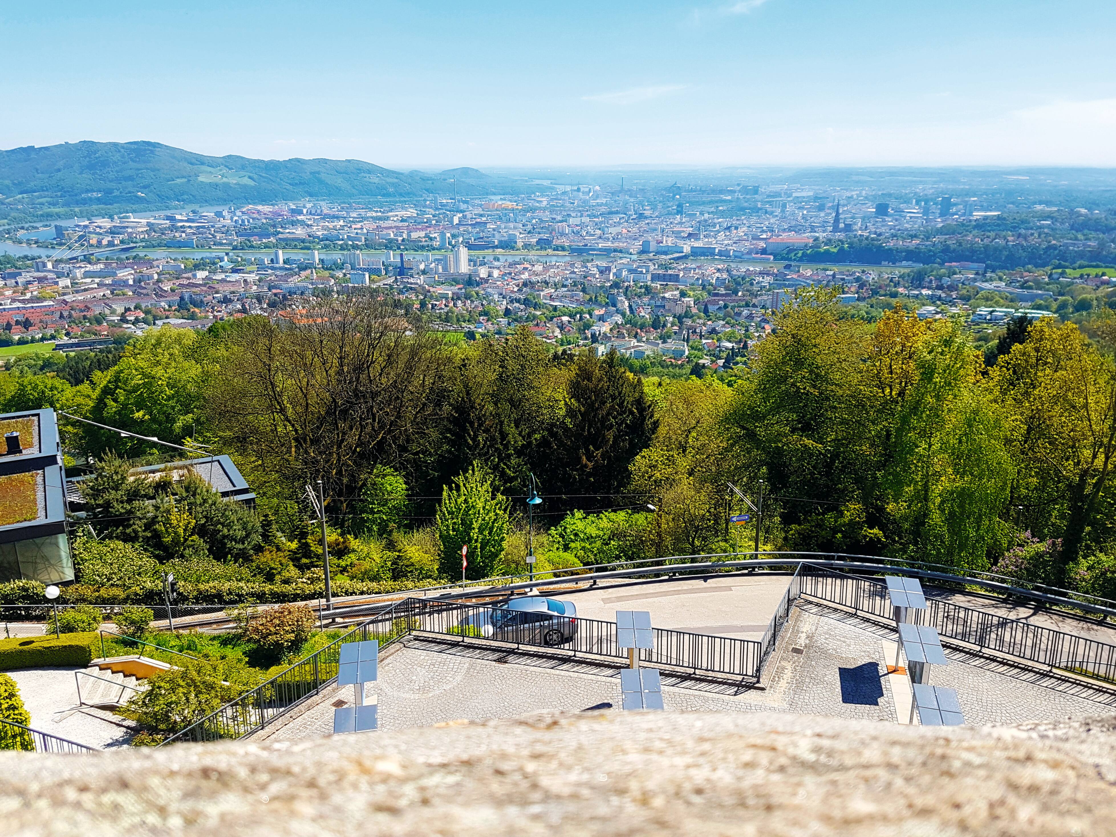 View from Pöstlingberg, Linz.