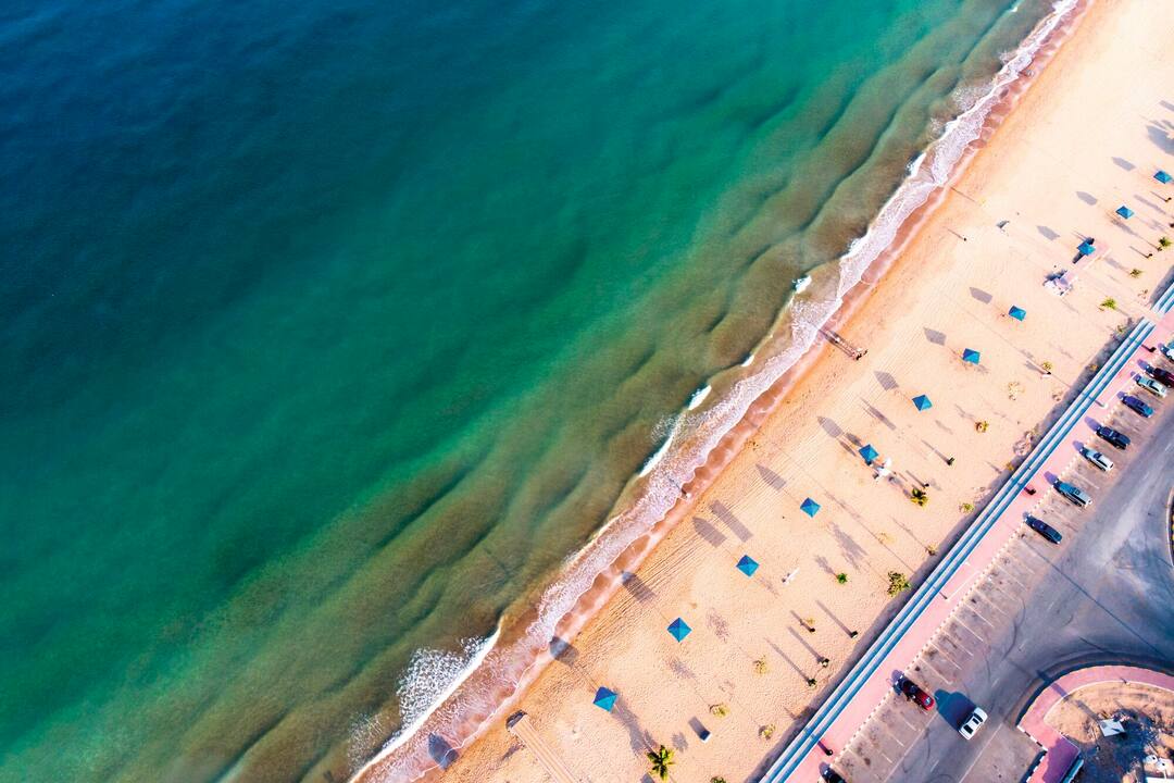 Flamingo beach, Ras Al Khaimah, United Arab Emirates