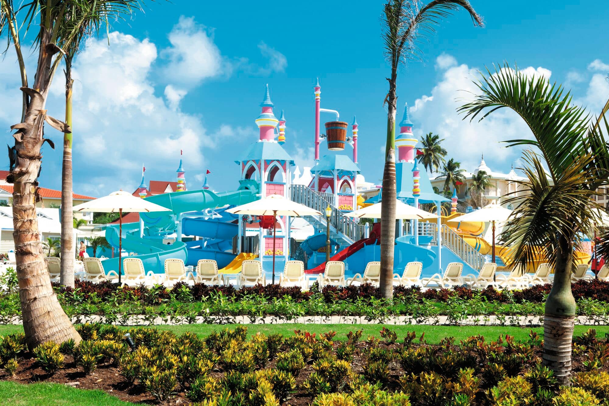 A colourful splash park at Bahia Principe Explore Legend.