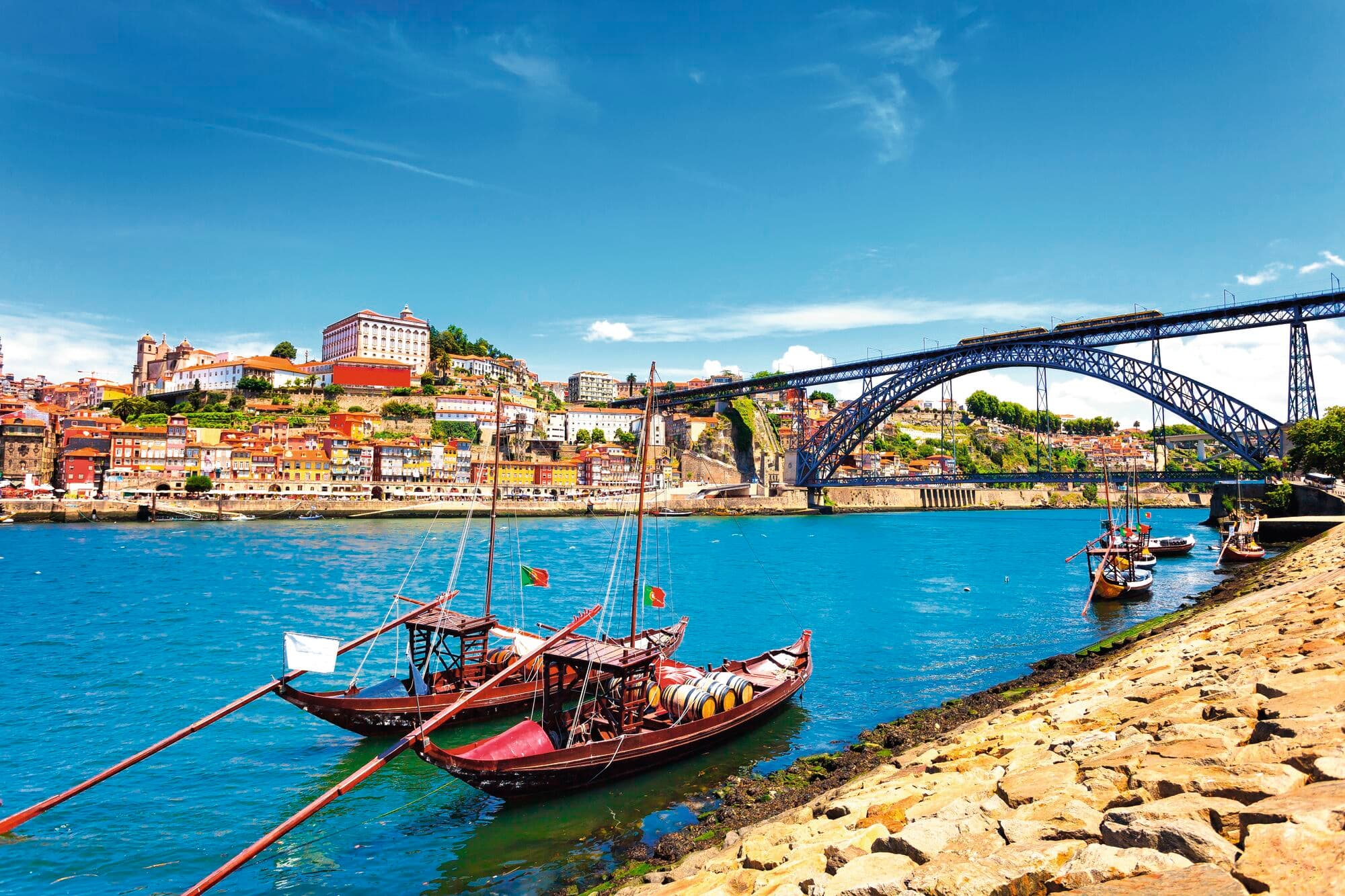 City of Porto, Douro River, Portugal.