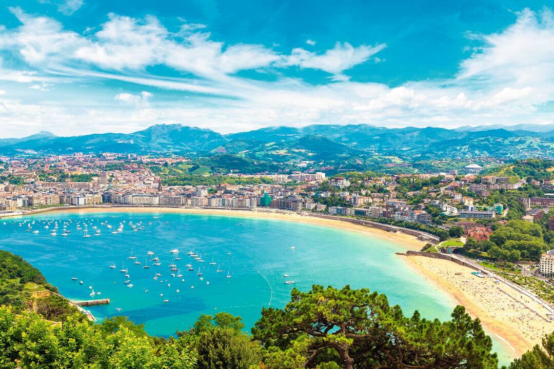 La Concha Bay, San Sebastián, Spain