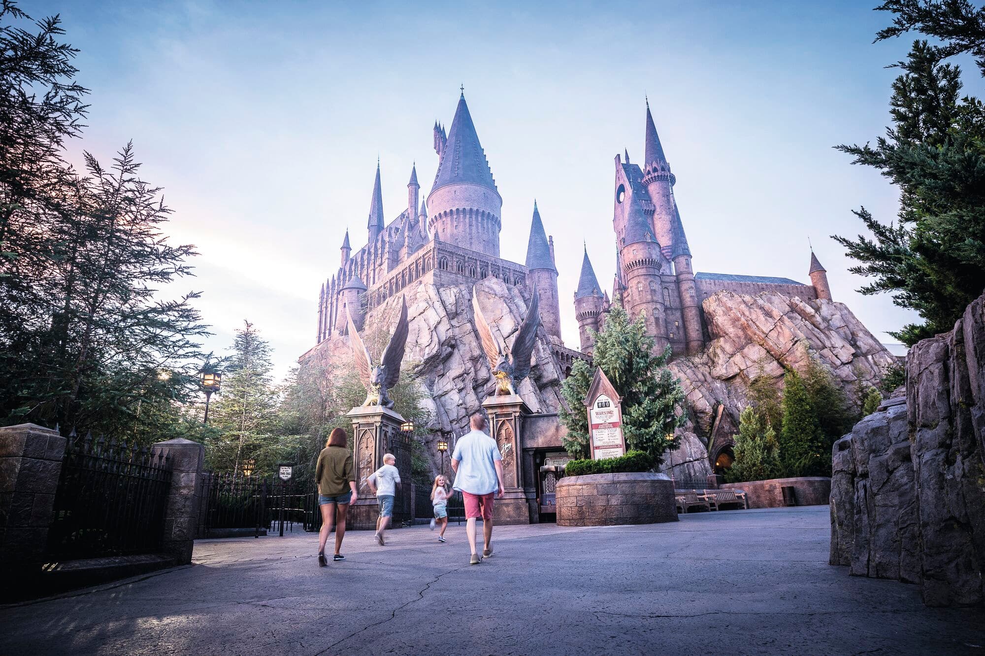 The entrance to Hogwarts Castle.