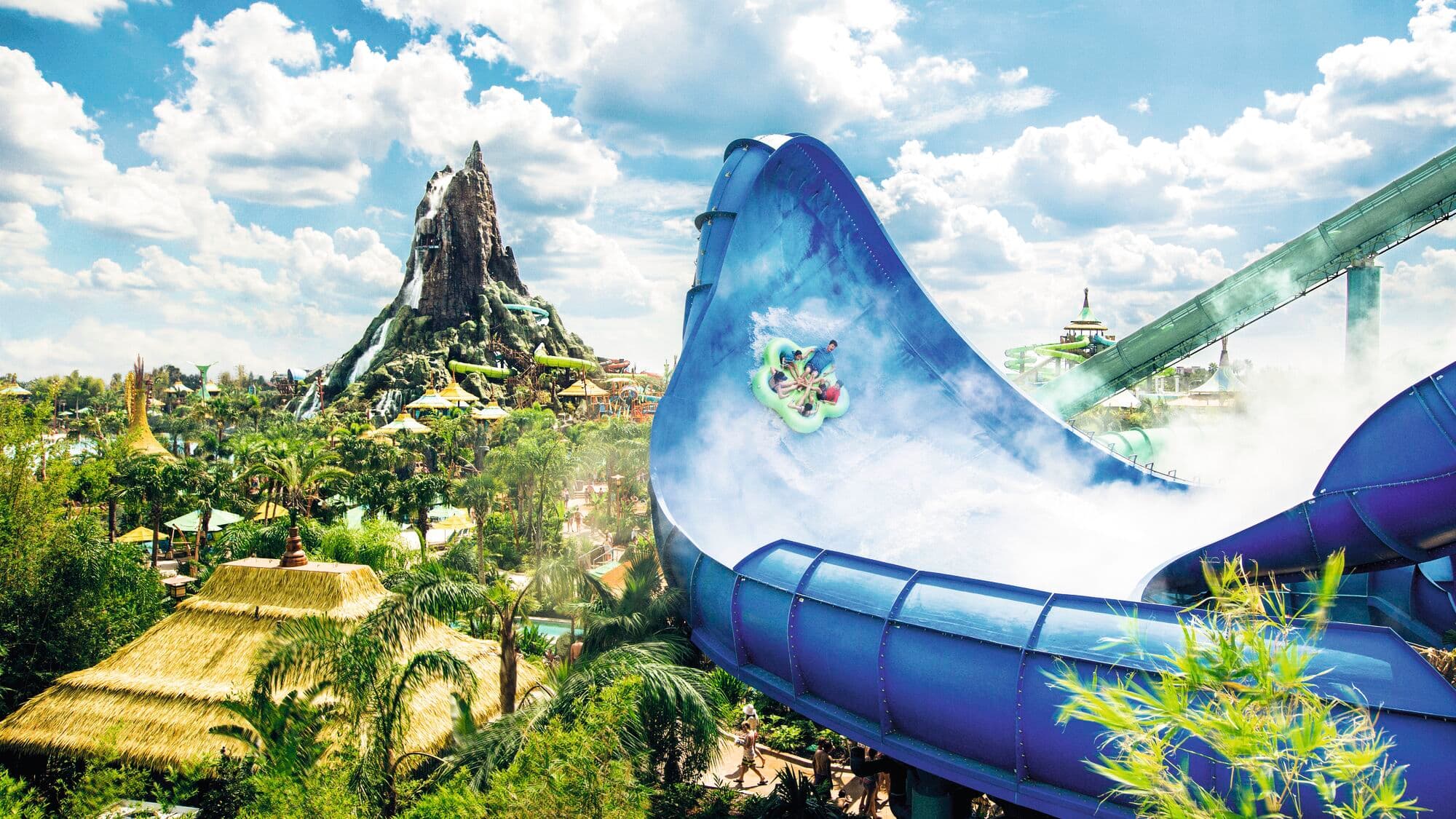 People on Ika Moana waterslide.