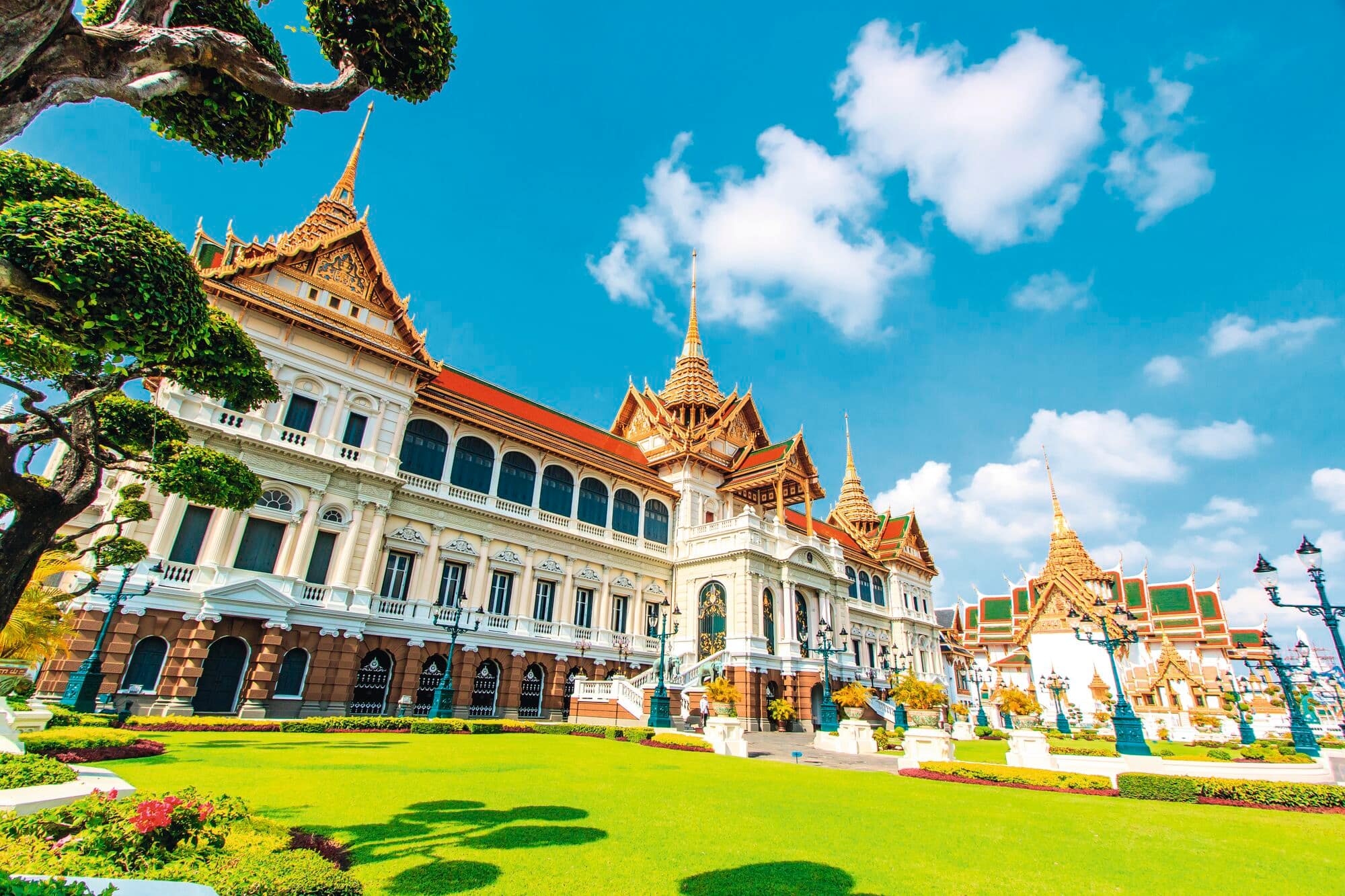 The Royal Grand Palace in Bangkok, Thailand.