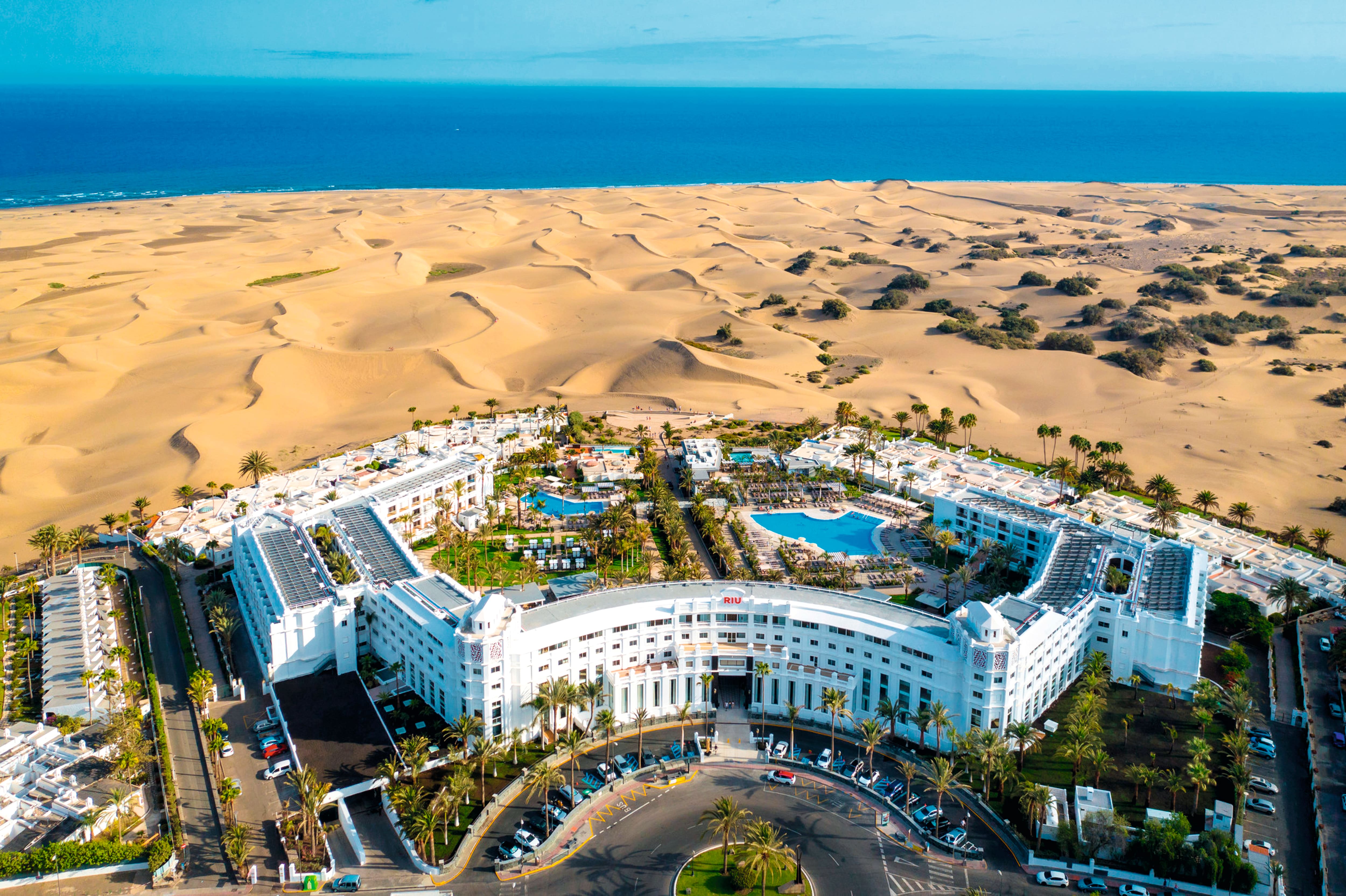 Overhead view of Riu Palace Maspalomas.