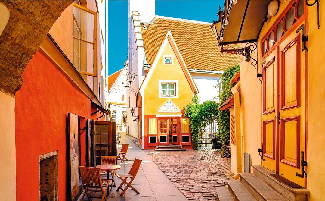 Cozy street in Tallinn old town