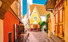 Cozy street in Tallinn old town
