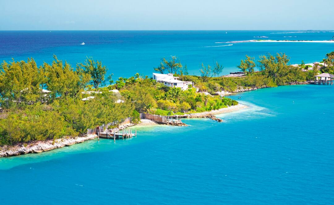Cabbage beach on Paradise island in Nassau, Bahamas