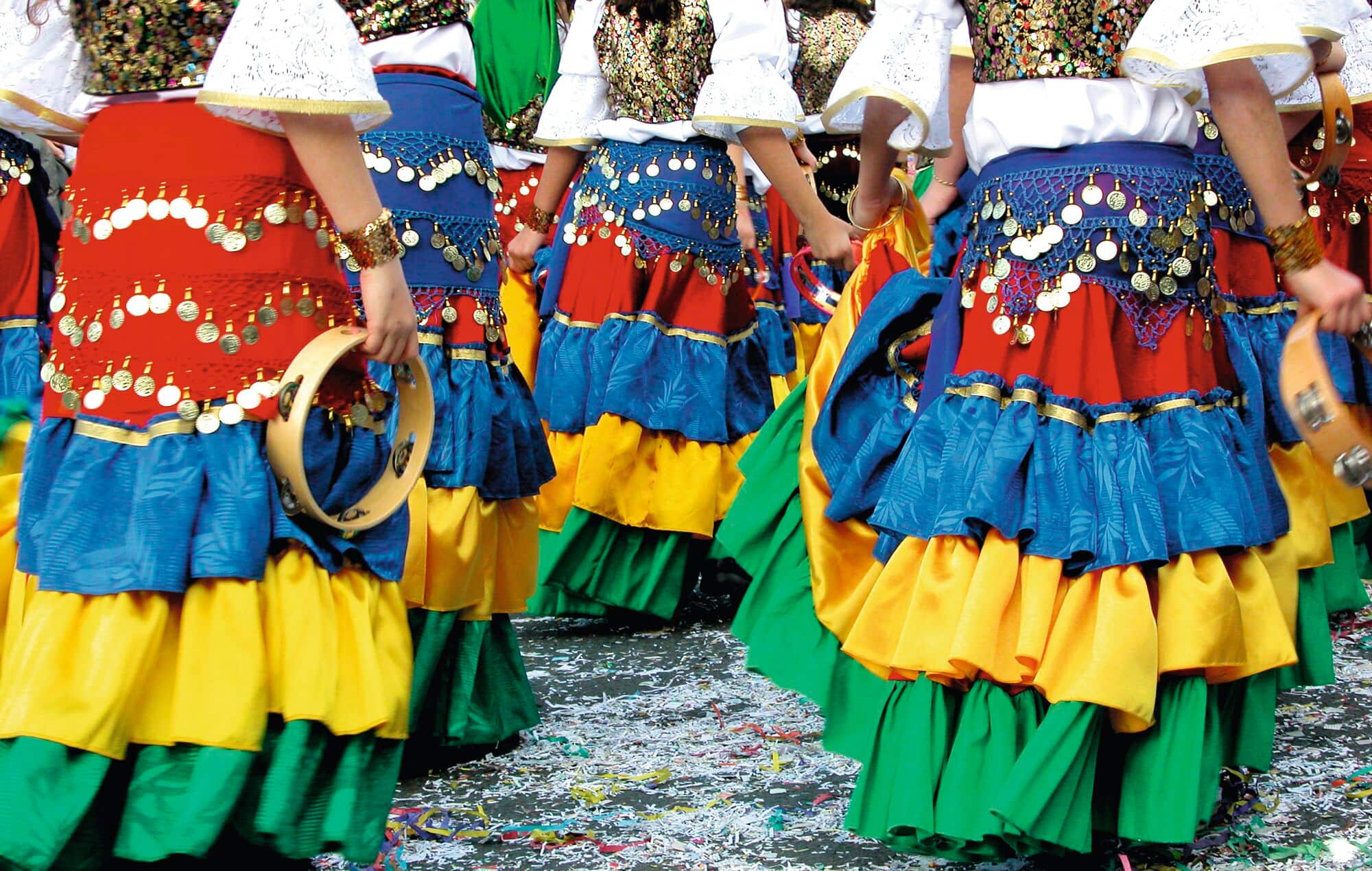 Street dancers in carnival parade
