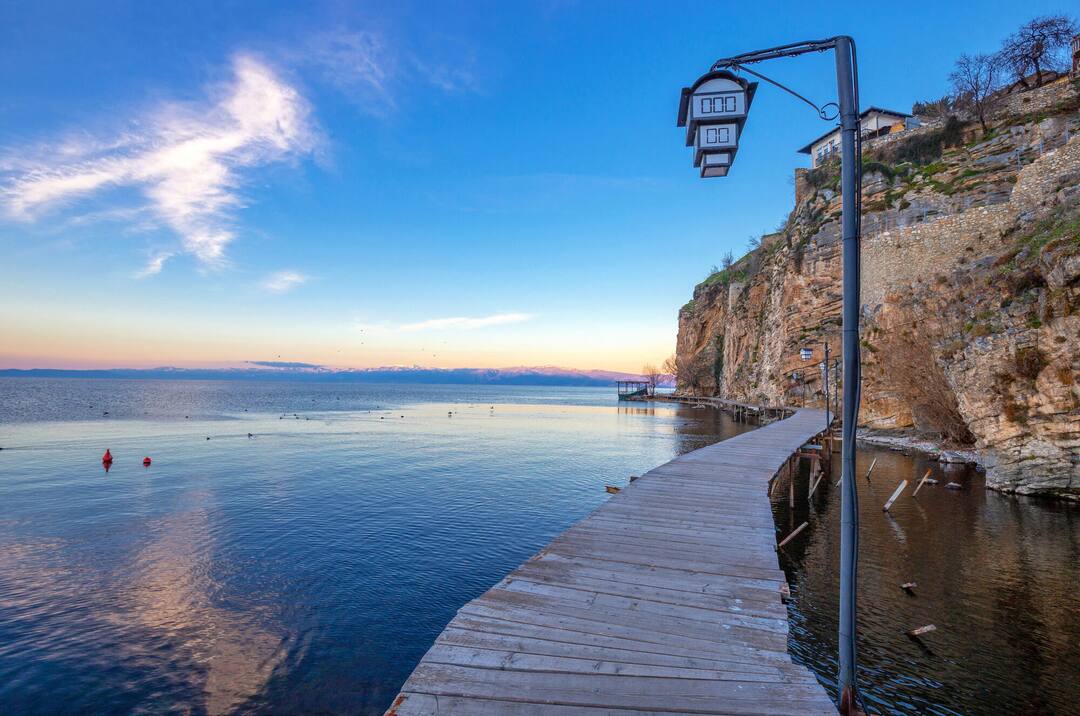 The Bridge of Wishes, Lake Ohrid, North Macedonia