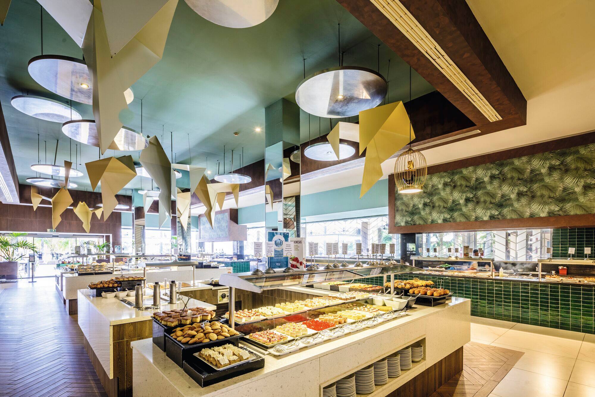 View of main restaurant buffet area.