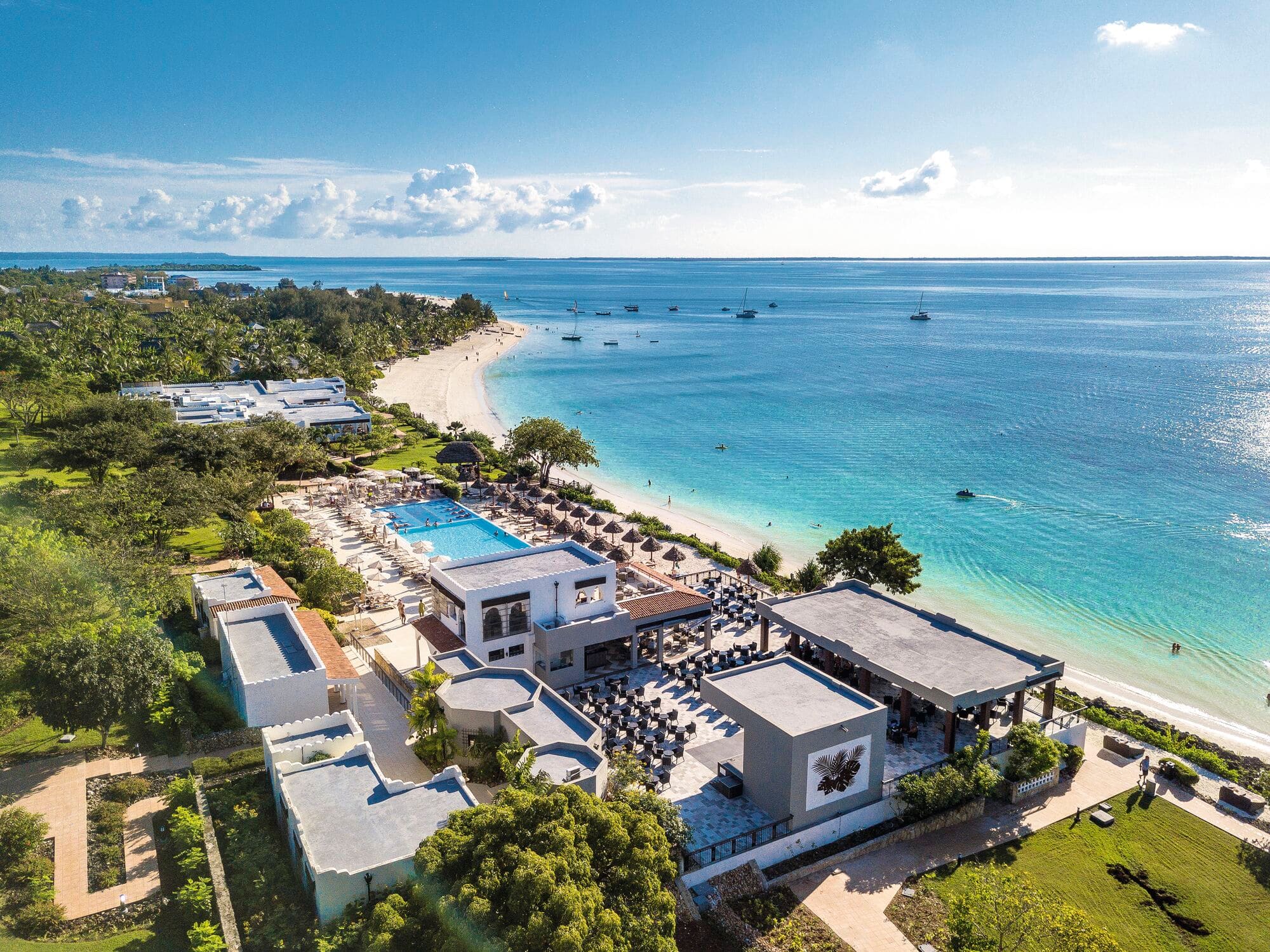 Overhead view of RIU Palace Zanzibar.