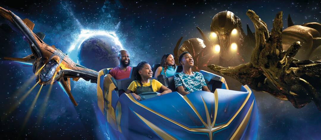 © MARVEL. Guardians of the Galaxy: Cosmic Rewind, EPCOT