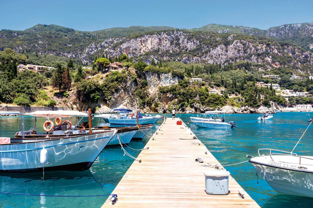 Paradise Beach, Corfu (Chomi Beach) & Boat Trip