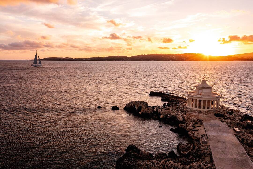 Saint Theodoroi Lighthouse, in Argostoli, Kefalonia