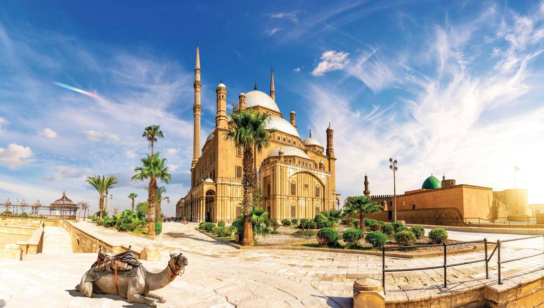 The Great Mosque of Muhammad Ali Pasha or Alabaster Mosque in the Citadel, Cairo, Egypt