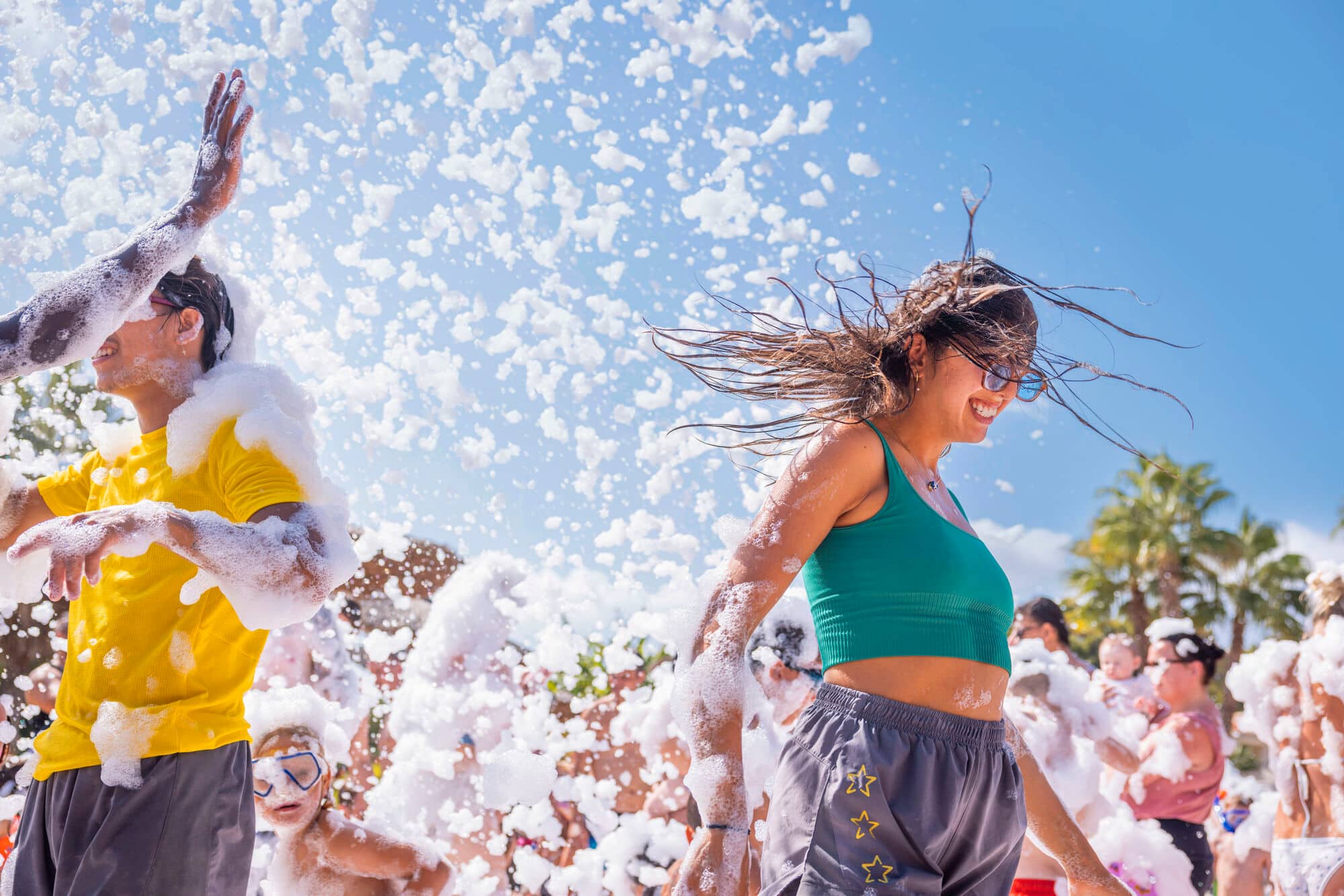 Foam party in Ibiza