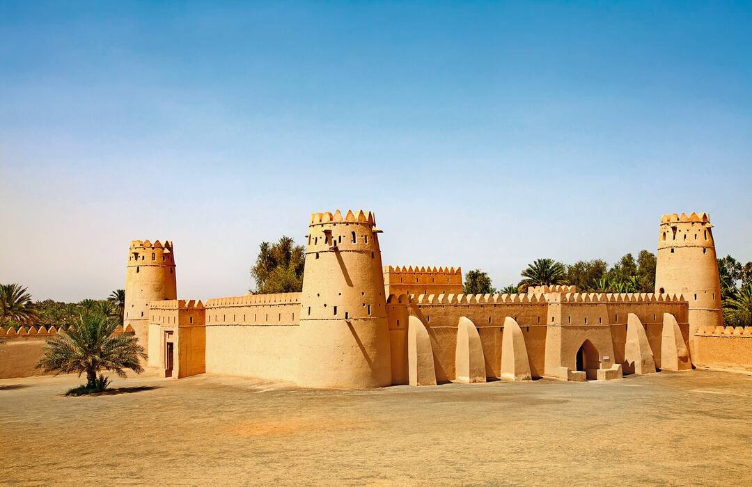 Famous Jahili fort in Al Ain oasis, United Arab Emirates