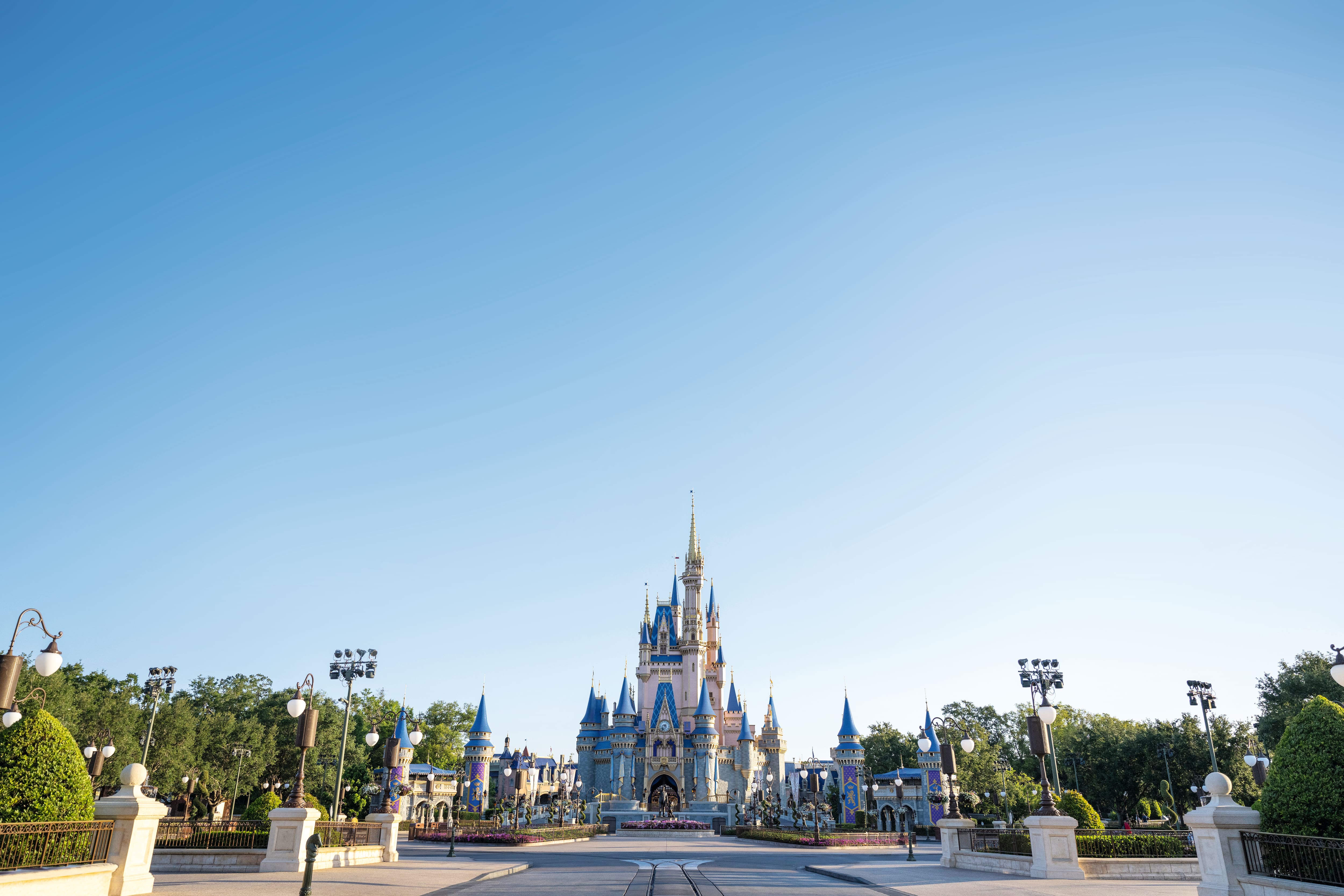A view of Cinderella's Castle.